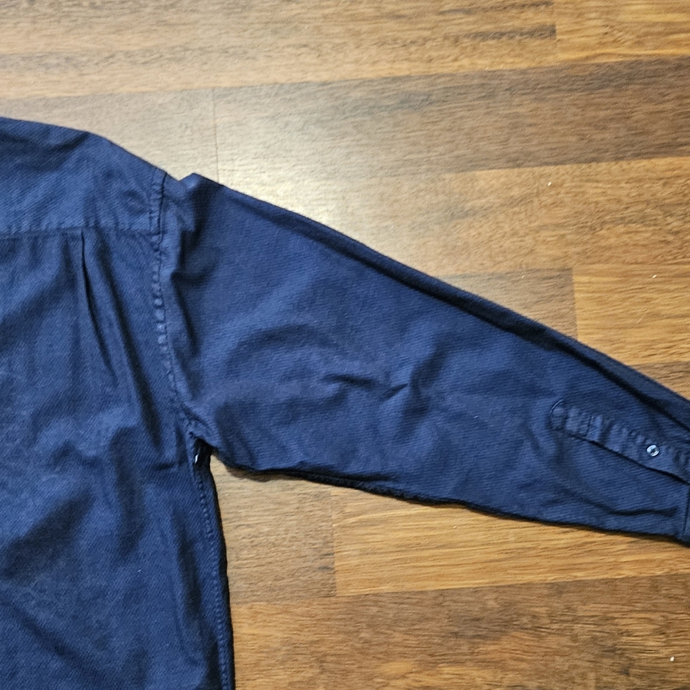 LINE A DÔME mens long sleeve button down dress shirt SIZE XL COLOR BLUE XL8 - Picture 8 of 13
